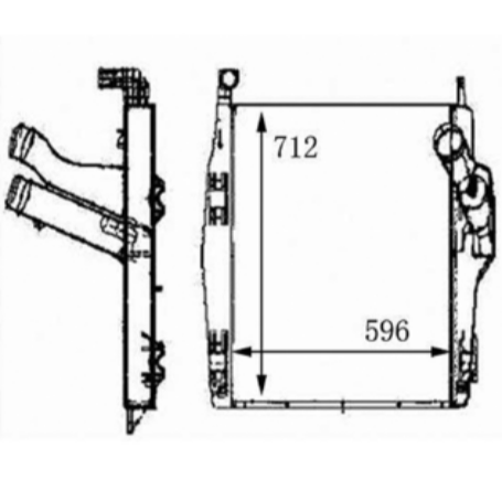 Mercedes-Benz ATEGO 2628 intercooler 9405010401 9405010201 A9405010401 ...