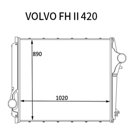 Volvo (LKW) intercooler 21649511 85013014 FHII 420